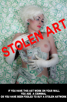STOLEN DOLLAR MONROE IN BERLIN 